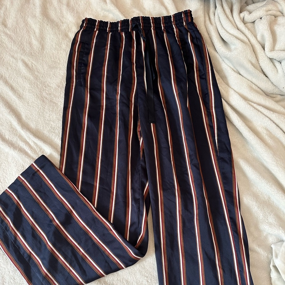 ⚡️ 3/$25 | Honey Punch Striped Trousers with Drawstring